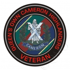 Queens Own Cameron Highlanders Veterans Sticker